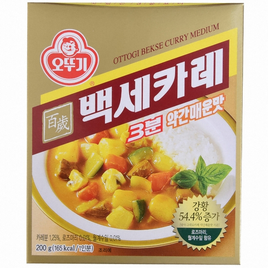 오뚜기 3분 백세카레 약간매운맛 200g (2개)_이미지