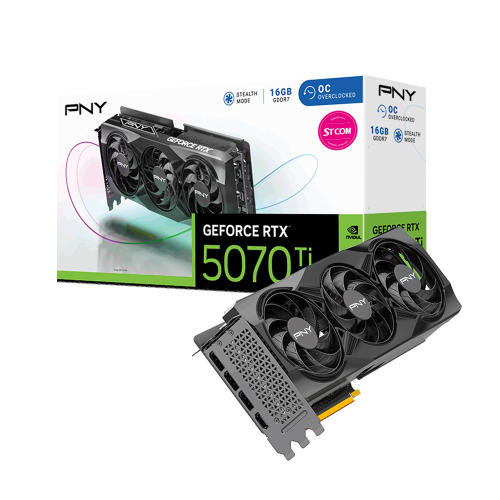 PNY 지포스 RTX 5070 Ti OC D7 16GB Triple Fan STCOM