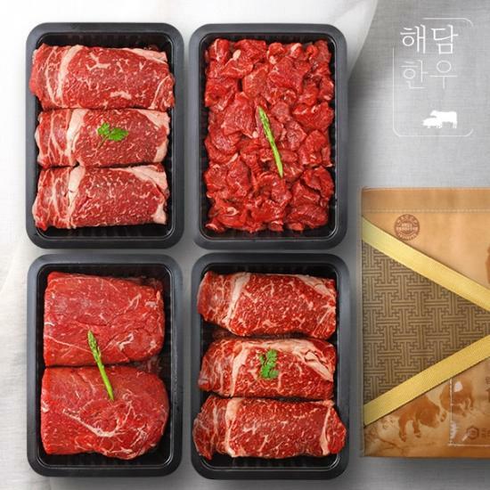 해담한우 1등급 한우 구이정육세트 6호 2kg