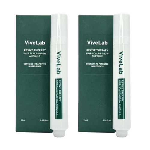 바이브랩 리바이브 테라피 헤어 스칼프 앤 브로우 앰플 15ml (2개)_이미지