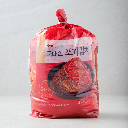 곰곰 국내산 포기 김치 4kg (1개)_이미지