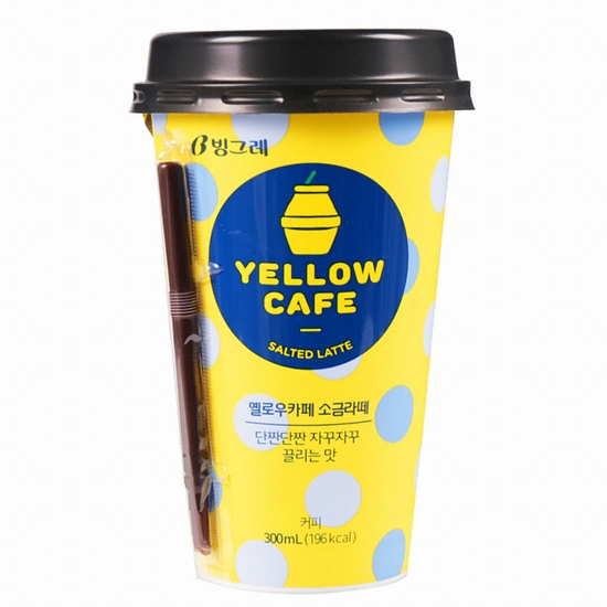 빙그레 옐로우카페 소금라떼 300ml (1개)