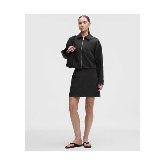 룰루레몬 LULULEMON 트윌 미드라이즈 미니스커트 BLK LW8AR4S-0001 409064