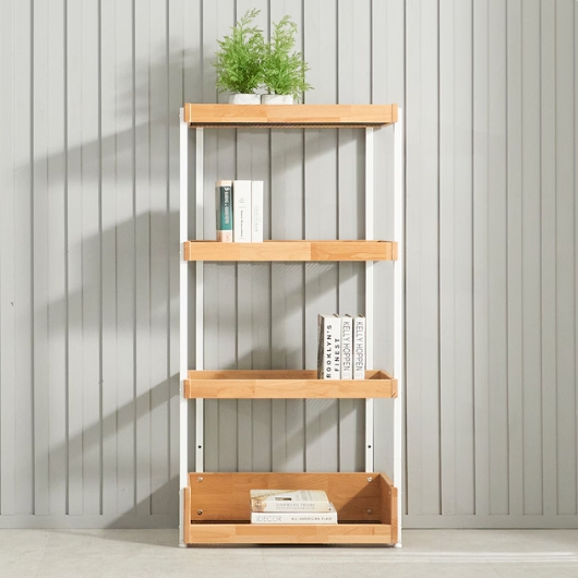 우아미가구 카디 엘다 원목 4단 선반장 600