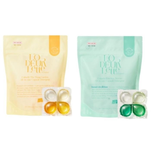 컬러핏 올인원 캡슐세제 더 일랑 가든 30개입 + 파우더리 브리즈 30개입