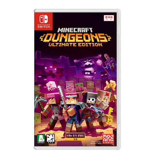 MOJANG 마인크래프트 던전스 한글판 (SWITCH, 얼티밋에디션)