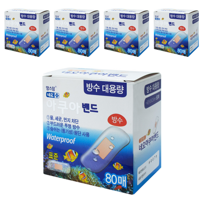 네오메디제약 맘스덤 네오 아쿠아 밴드 표준 80매 (5팩(400매))_이미지