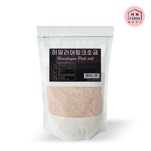 하나식품 히말라야 핑크솔트 1kg 식용 소금 가는입자