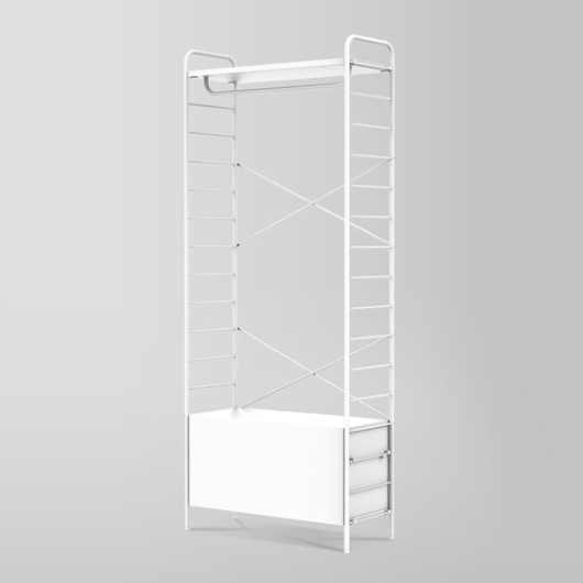 두닷 콰트로 에어 시스템 5단 드레스룸 1단 서랍 행거 800