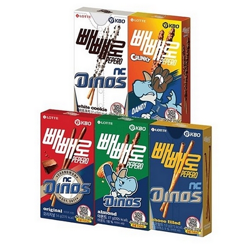 KBO X 빼빼로 5종 혼합구성 (NC 다이노스)