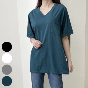 아이우먼 빅사이즈사랑해요 G657L403 베이직주머니반팔티 ZY_이미지