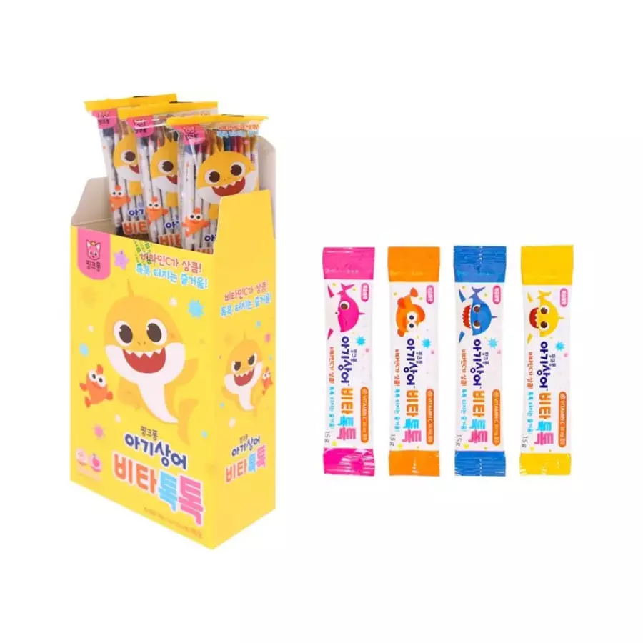 태양생활건강 핑크퐁 아기상어 비타톡톡 1.5g 80포 (1개)