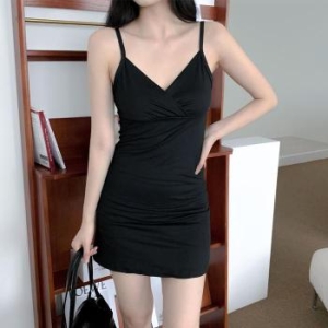 ONM 치마 트임 휴양지룩 반값 가벼운 이너 네이비 32100491