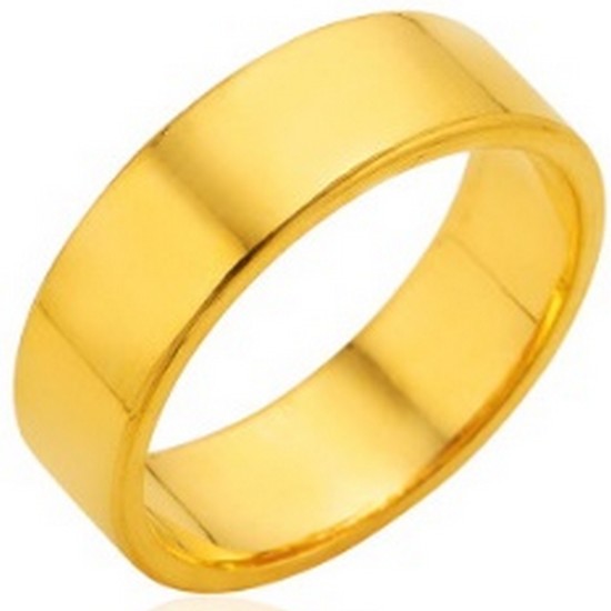 한국금다이아몬드 여자 반지 유광 평반지 1.875g_이미지