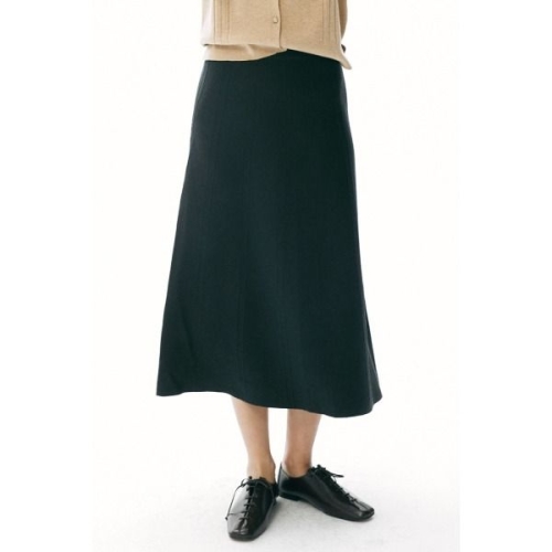 유닛 울 혼방 에이라인 니트 스커트 UFI3-KBS382N_이미지