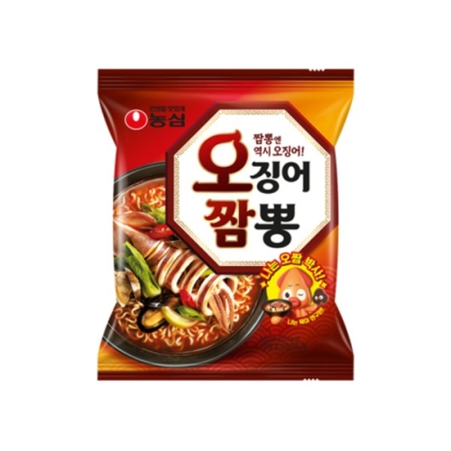 농심 오징어짬뽕 124g (7개)