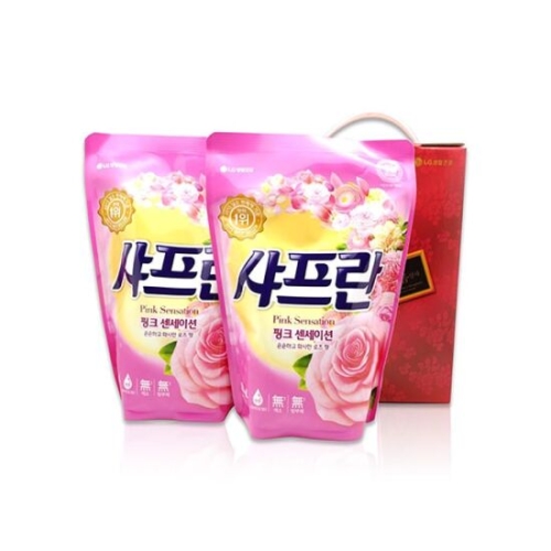 LG생활건강 샤프란 핑크 센세이션 리필 1L (2개)