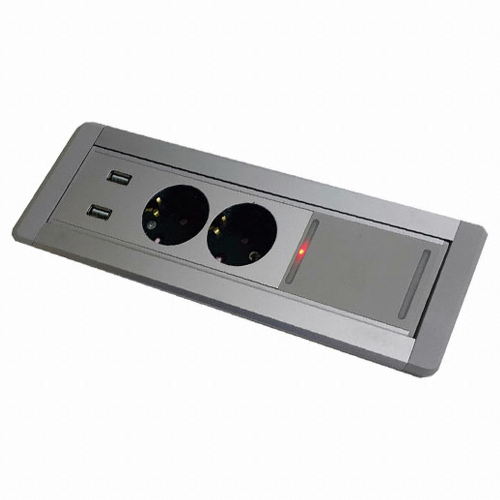USB 유무선충전 회전 콘센트 2구 BID-202MW