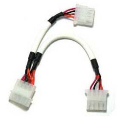 강원전자 NETmate IDE to IDE 2구 전원 확장용 라운드 케이블_이미지