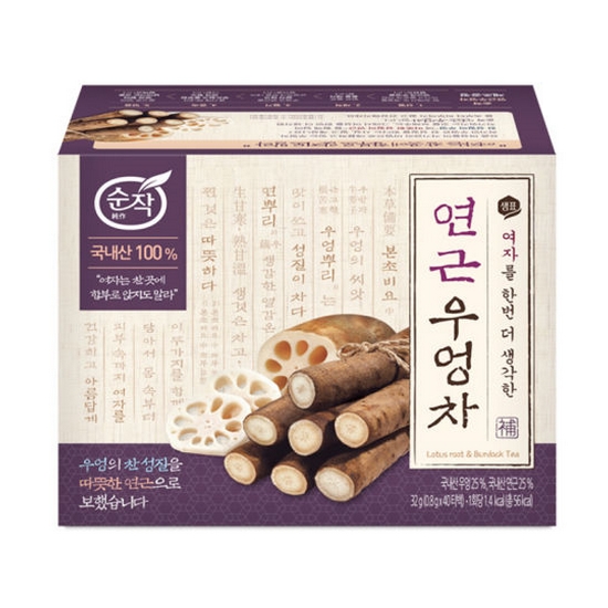 샘표식품 연근우엉차 40T (4개)