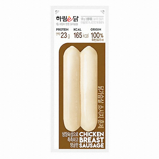 하림 하림이닭 닭가슴살 소시지 훈제 120g (2개)_이미지