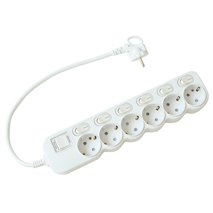 세계 에코파워탭 6구 메인 개별스위치 LED 멀티탭 (0.4m)