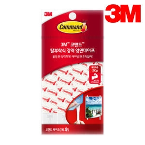 3M 코맨드 탈부착식 강력 양면테이프(대) 4개입 (17024L) (1개)_이미지