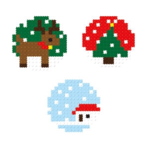 퍼즐블럭 8mm 디폼블럭 크리스마스 오너먼트 3종