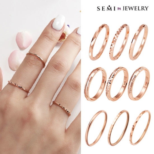피코크 14K 18K 쥬얼리 플라문딸랑이 프리반지_이미지