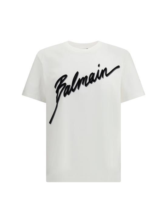 letter flock T shirt BLANC/NOIR GH1EG000BC86 GAB