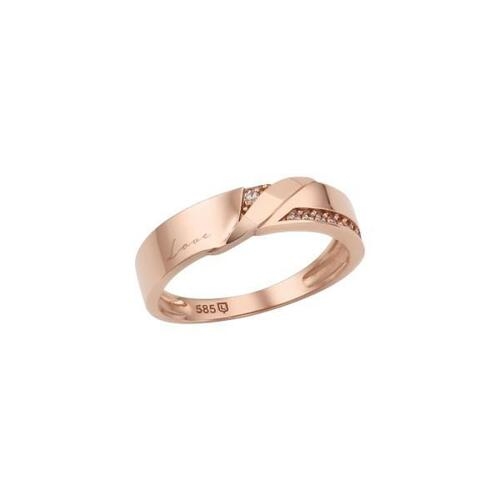 이랜드 로이드 (여) 14K 웨이브 라인Gold커플링 LRW20002G