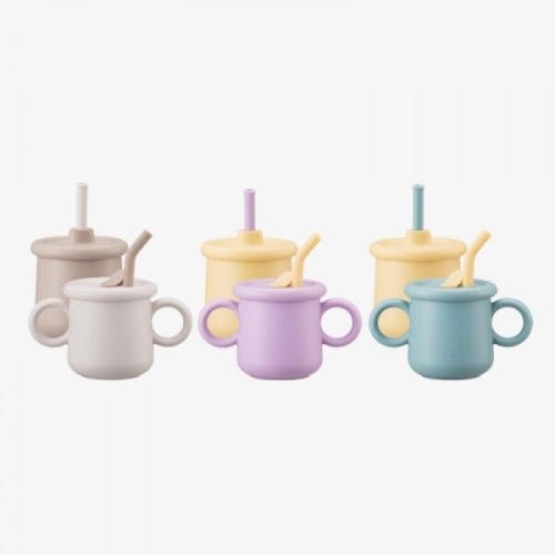 락앤락 리틀럽 실리콘 빨대컵세트 양손컵+일자컵 200ml LBB015S 빨대컵세트 양손컵 일자컵 LBB015S 4777_이미지