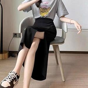 셀러허브 패션 JHP37321_51IB 활동편한 옆트임 롱기장 시원한 스커트