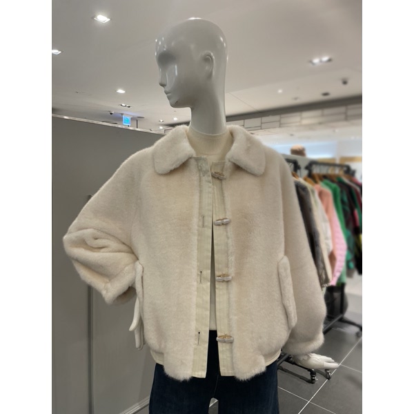 카라넥 안감무스탕 퍼 자켓 ML12MJ300