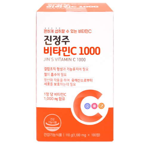 진약사몰 진정주 비타민C1000 100정이미지입니다. 누르면 해당 게시물로 새창이동합니다.