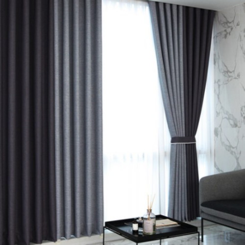 뷰하우스 루나 린넨 아일렛 암막커튼 (2장, 150x240cm)_이미지