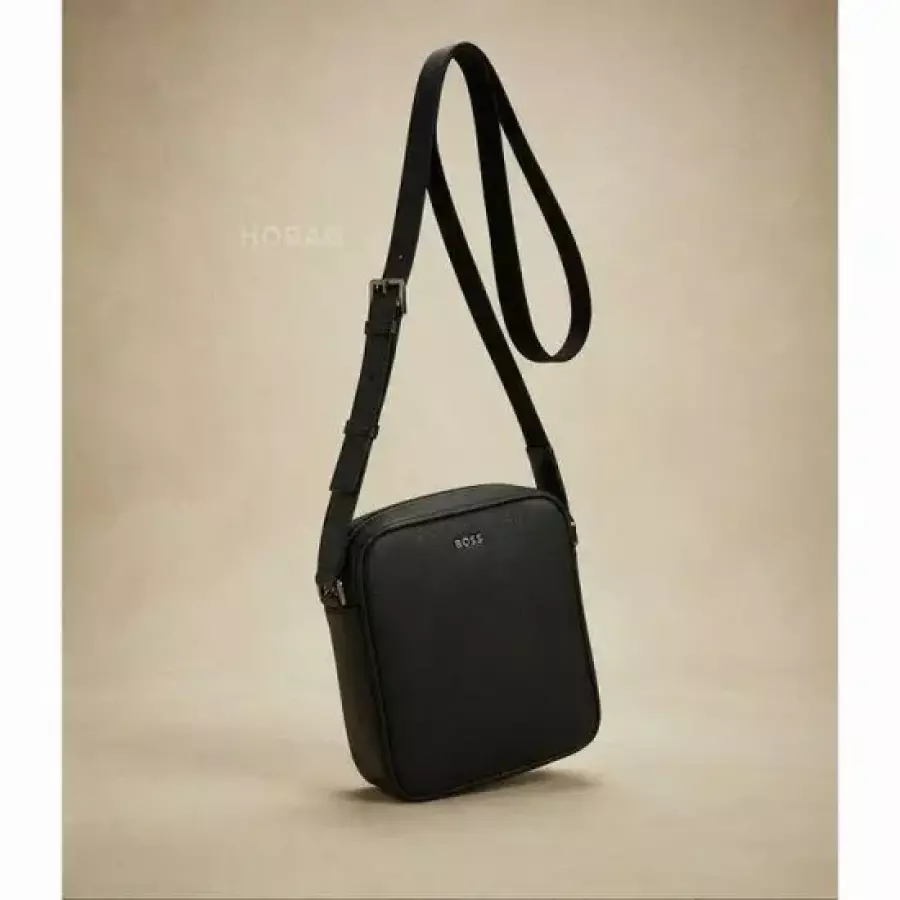 휴고보스 Silvertone Logo Lettering Reporter Bag 50567390001 로고 레터링 리포터 백