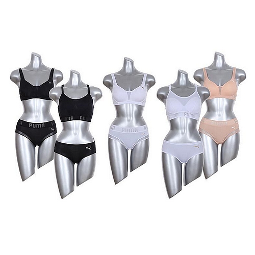 푸마바디웨어 파워리프팅 메쉬 노와이어 얼티밋핏 브라팬티 10종 PFYBSK48 (5세트)_이미지