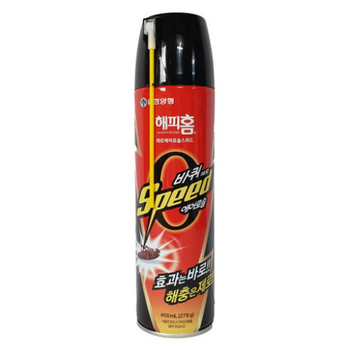 해피홈 제로 에어로솔 스피드 바퀴용 450ml