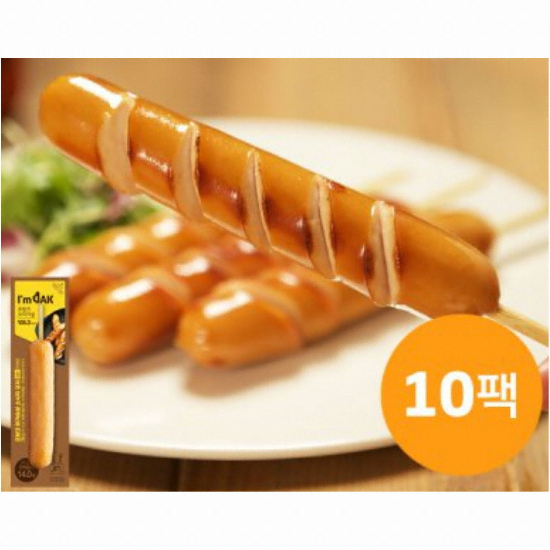 와이즈유엑스글로벌 아임닭 프랑크 오리지날 닭가슴살 꼬치형 소시지 70g (20개)_이미지