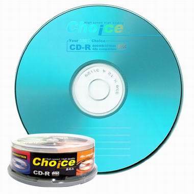 초이스 CD-R 800MB 48x 케익 (25장)_이미지