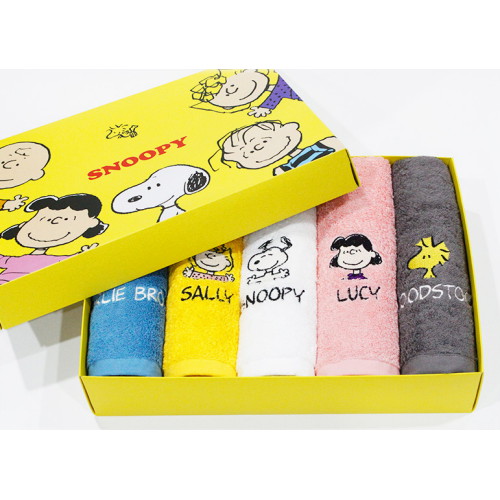 송월타월 스누피 피너츠 선물세트 180g (5장)