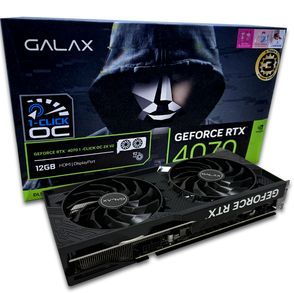 갤럭시 GALAX 지포스 RTX 4070 2X V2 D6X 12GB_이미지