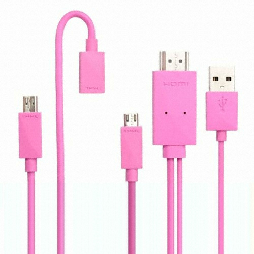 라이트컴 COMS 스마트폰 HDMI 변환 MHL 케이블 (1.2m)_이미지