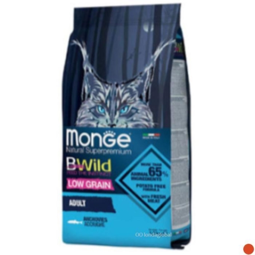 몬지 캣 비와일드 로우그레인 어덜트 멸치 1.5kg (1개)_이미지