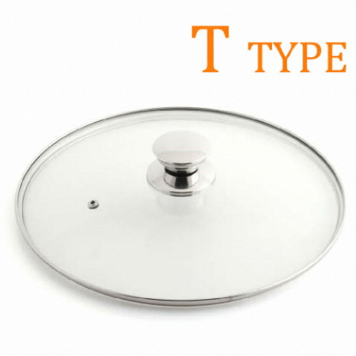 [불명] 강화 유리뚜껑 T형 (32cm)