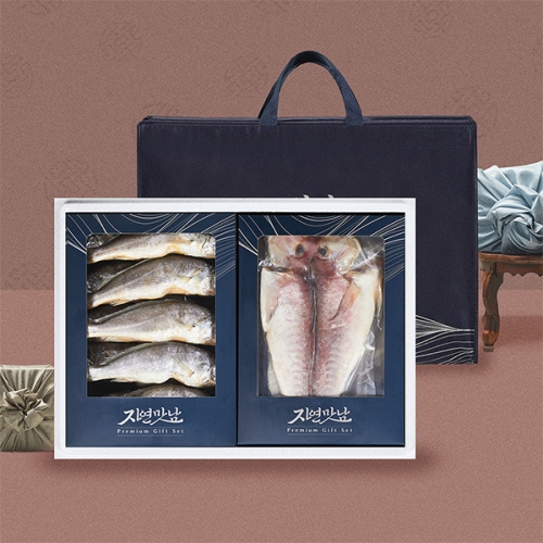 자연맛남 명절 4호 굴비/옥돔 선물세트 굴비10미1.2kg/옥돔3미600g/인케이스/부직포가방_이미지