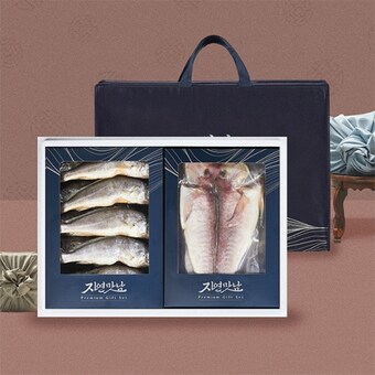 자연맛남 명절 4호 굴비/옥돔 선물세트 굴비10미1.2kg/옥돔3미600g/인케이스/부직포가방