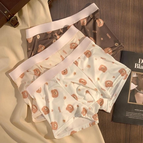 남성 시원한 팬티 곰돌이 드로즈 여름 쿨링 3p 슬림소녀 P721Q830