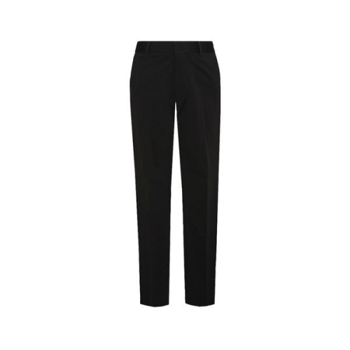 탄탄팬츠 블랙 트리코트 사이드 밴딩 셋업 팬츠-A5PC2310323A